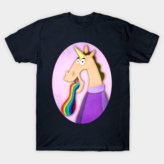 Rainbow Tongue Unicorn T-Shirt by Thatssounicorny